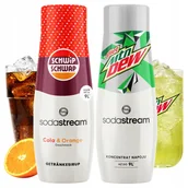 Syropy i koncentraty owocowe - Zestaw 2 Syropów Sodastream Shwip Shwap Cola Pomarańcza + Mountain Dew - miniaturka - grafika 1
