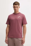 Koszulki męskie - New Balance t-shirt bawełniany męski kolor różowy z nadrukiem MT53931WAD - miniaturka - grafika 1