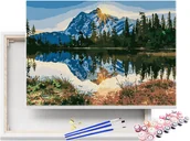 Malowanie po numerach - Malowanie po numerach Górski Pejzaż 40x50cm Baker / beliart - miniaturka - grafika 1