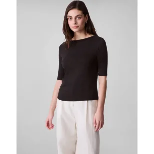 Calvin Klein Bluzka Slim Fit - Bluzki damskie - miniaturka - grafika 1