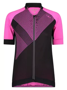 Koszulki sportowe damskie - CMP Koszulka kolarska w kolorze różowym - grafika 1