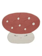 Maty edukacyjne - OYOY mini Kocyk "Mushroom" w kolorze kremowo-czerwonym do zabawy - 120 x 98 cm - miniaturka - grafika 1