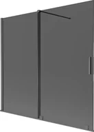Parawany nawannowe - Mexen Velar parawan nawannowy 2-skrzydłowy rozsuwany 170 x 150 cm, grafit, gun gray szczotkowany - 896-170-000-41-66 - miniaturka - grafika 1