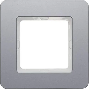 Hager polo Q.7 Ramka pojedyncza aluminium 10116074 10116074 - Klawisze i ramki - miniaturka - grafika 1