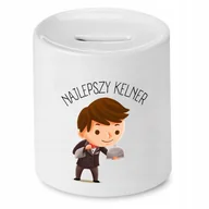 Skarbonki - Skarbonka Dla Farmaceuty na Urodziny na Prezent z Nadrukiem ze Zdjęciem + Opakowanie na prezent (wzór 04) - miniaturka - grafika 1