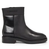 Botki damskie - Botki Calvin Klein Rubber Sole Ankle Boot Lg Wl HW0HW01700 Czarny - miniaturka - grafika 1