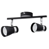 Lampy sufitowe - Kanlux Listwa Enali 28763 plafon lampa sufitowa spot 2x35W GU10 czarna - miniaturka - grafika 1