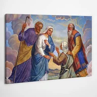 Ikony i obrazy sakralne - Matka Boża Święta Rodzina - obraz polycanvas, 100x70 - miniaturka - grafika 1