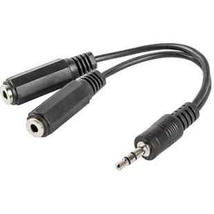 Kabel adapter Lanberg Minijack 3,5mm 4-pin (M) - - Złącza, przejściówki, adaptery - miniaturka - grafika 1