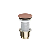 Korki do umywalek - Excellent korek klik-klak umywalkowo-bidetowy, złoty, terracotta mat - miniaturka - grafika 1