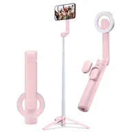 Selfie stick - Uchwyt selfie SPIGEN S570W MagSafe Bluetooth Tripod Różowy - miniaturka - grafika 1