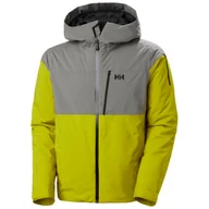 Kurtki narciarskie - Helly Hansen Gravity Insulated, kurtka narciarska, męska, żółto-zielona - miniaturka - grafika 1