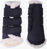 Akcesoria jeździeckie - Ochraniacze kontaktowe z futerkiem ASTANA kolekcja jesień-zima 2020/21 - QHP - black - miniaturka - grafika 1