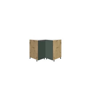 Szafka Dolna Stojąca Narożna 1 Drzwi GLA-16D Glamour Green Fadome Dąb Artisan, Basic, Półka Wiórowa, h 10cm - Szafki kuchenne - miniaturka - grafika 1