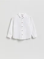 Kombinezony dla dzieci - Reserved - Bawełniana koszula - biały - miniaturka - grafika 1