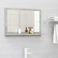 Lustra - vidaXL Lumarko Lustro łazienkowe, szarość betonu, 60x10,5x37 cm, płyta wiórowa 804566 - miniaturka - grafika 1