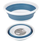 Pojemniki łazienkowe - Douceur d'intérieur Douceur dintérieur Miska składana silikonowa 9 L niebieska MEN115BP - miniaturka - grafika 1