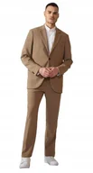 Marynarki męskie - PIER ONE BRĄZOWY REGULAR GARNITUR MĘSKI Z GUZIKAMI 56 KWA - miniaturka - grafika 1