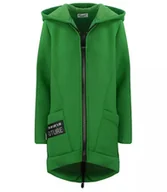 Bluzy damskie - Długa bluza damska z kapturem parka gruba ciepła-XL - miniaturka - grafika 1