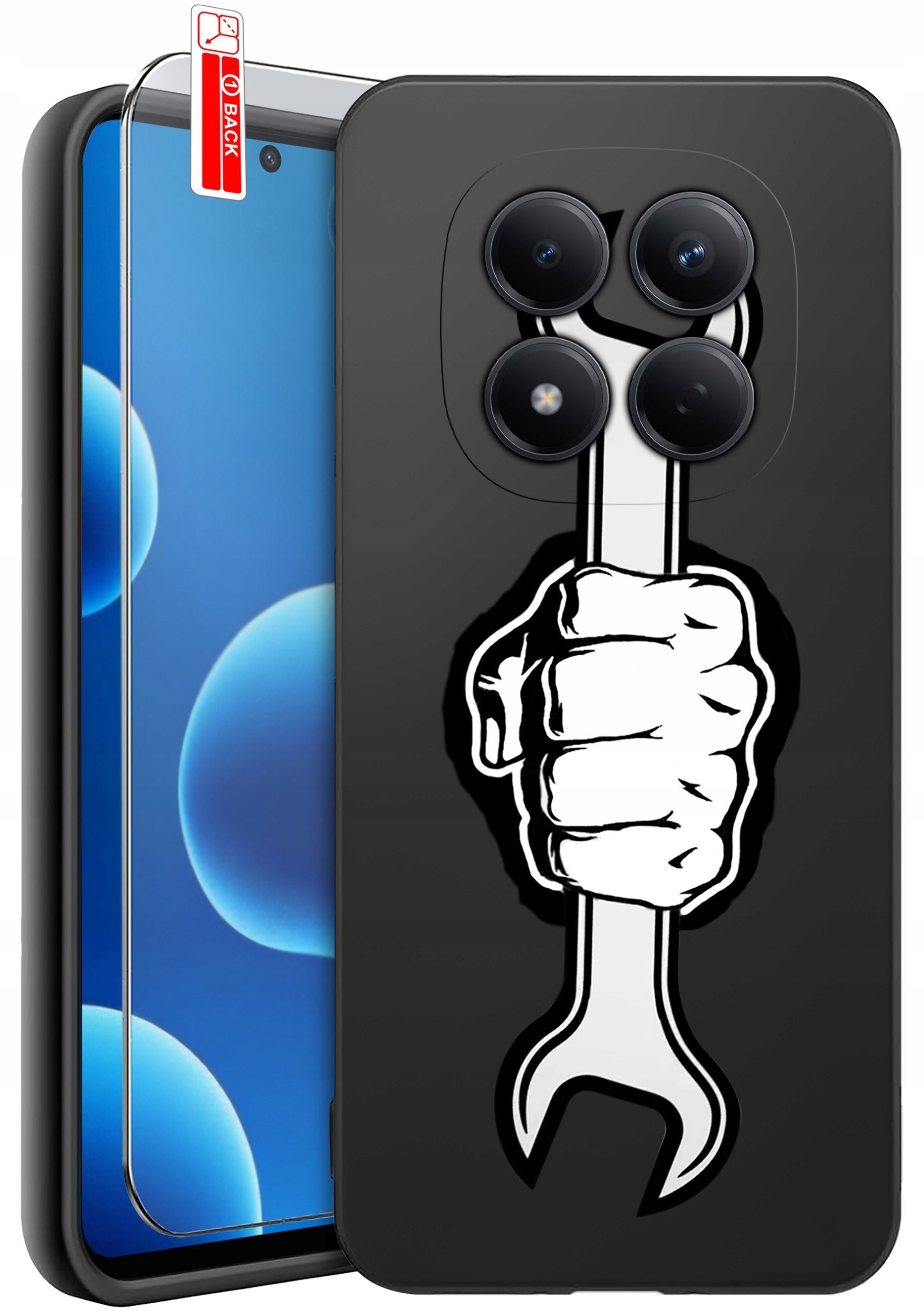 krainaGSM ETUI do Xiaomi Redmi Note 15 Pro 4G WZORY SILIKONOWE MATT CASE + SZKŁO