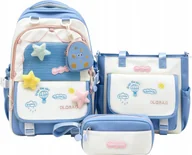 Torebki damskie - Plecak Szkolny Wyprawka Szkolna Zestaw Plecak Torba Na Ramię Piórnik 3W1 - miniaturka - grafika 1