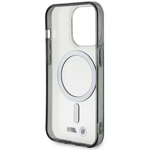 Etui BMW BMHMP14LHCRS iPhone 14 Pro 6.1" transparent hardcase Silver Ring MagSafe - Etui i futerały do telefonów - miniaturka - grafika 7