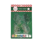 Zabawki kreatywne - Creative Christmas, Witraż, 4 sztuki - miniaturka - grafika 1