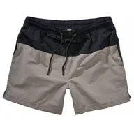 Kąpielówki męskie - Szorty kąpielowe Brandit Swimshort Basic - Czarne / Szare L [L] - miniaturka - grafika 1