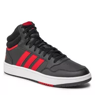 Półbuty męskie - Buty adidas Hoops 3.0 Mid ID9835 Cblack/Betsca/Ftwwht - miniaturka - grafika 1