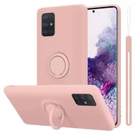 Etui i futerały do telefonów - Pokrowiec Do Samsung Galaxy A71 4G w LIQUID RÓŻOWY Etui TPU Obudowa Ochronny Case Cover Plecki Cadorabo - miniaturka - grafika 1