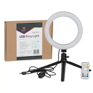 Lampy studyjne - Quadralite Lampa pierścieniowa RGB LED Ring Light 8 cali - miniaturka - grafika 1