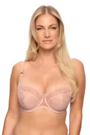 Biustonosze - Biustonosz z koronką Semi-Soft Marleen 1293 półusztywniany różowy 70I - miniaturka - grafika 1