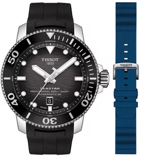 Zegarek Zegarek Tissot T120.607.17.441.00+T852.047.175 SEASTAR 2000 PROFESSIONAL POWERMATIC 80 - Zegarki męskie - miniaturka - grafika 1