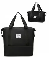 Akcesoria podróżnicze - TORBA PODRÓŻNA FITNES CZARNA - miniaturka - grafika 1