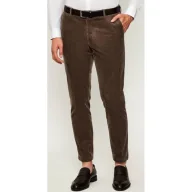 Spodnie męskie - Oscar Jacobson Sztruksowe spodnie Denz Slim Fit - miniaturka - grafika 1