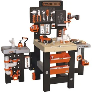Smoby Black+Decker Mega warsztat 3w1 - Mały majsterkowicz - miniaturka - grafika 1