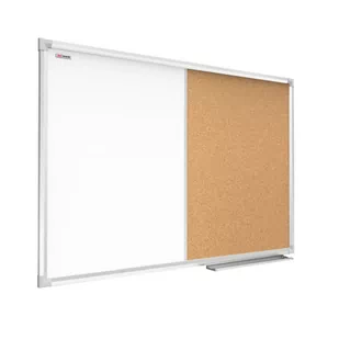 OUTLET Tablica COMBI suchościeralno-magnetyczna korkowa 60x40 cm rama aluminiowa - Biuro i firma OUTLET - miniaturka - grafika 1