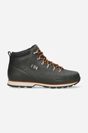Buty trekkingowe męskie - Helly Hansen buty skórzane THE FORESTER męskie kolor zielony 10513 - miniaturka - grafika 1