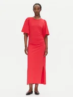 Sukienki - Bruuns Bazaar Sukienka codzienna Nathala BBW4560 Czerwony Regular Fit - miniaturka - grafika 1