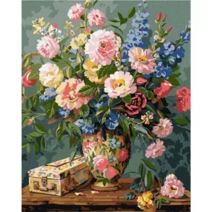 Ideyka Malowanie po numerach - Kwiatowa fantazja 40x50cm - Malowanie po numerach - miniaturka - grafika 1