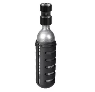 Pompka ręczna Topeak Nano AirBooster, z/1 szt 16g CO2 cartridge z pokrowcem - Pompki rowerowe - miniaturka - grafika 1
