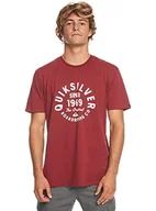 Koszulki męskie - Quiksilver Podstawowa koszulka męska czerwona S - miniaturka - grafika 1