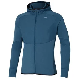 MIZUNO Kurtka do biegania hybrydowa WARMALITE HYBRID Blue Wing Teal - Kurtki i kamizelki sportowe damskie - miniaturka - grafika 1