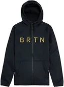 Bluzy męskie - bluza męska BURTON CROWN WEATHERPROOF FZ True Black - miniaturka - grafika 1