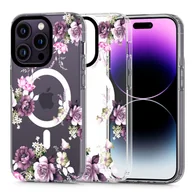 Etui i futerały do telefonów - Tech-Protect Magmood Magsafe do iPhone 13 Pro Max Spring Floral - miniaturka - grafika 1
