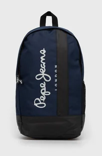 Pepe Jeans plecak męski kolor granatowy duży z nadrukiem - Plecaki - miniaturka - grafika 1