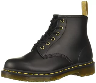 Kozaki damskie - Dr. Martens Męskie buty Vegan 101, modne kozaki, 45 EU, czarny, 40 EU - grafika 1