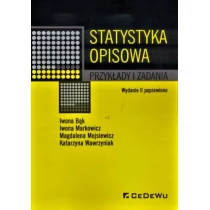 Statystyka opisowa. Przykłady i zadania - dostępny od ręki, wysyłka od 2,99