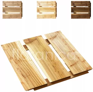 Podest 30x30cm 1szt. panel modrzewiowy naturalny - Podesty i deski tarasowe - miniaturka - grafika 1