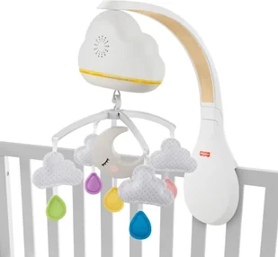 ZABAWKA KARUZELA DO KOŁYSKI Z POZYTYWKĄ GRAJĄCA USPOKAJAJĄCA PŁACZ DZIECKA - Karuzele dla niemowląt - miniaturka - grafika 1